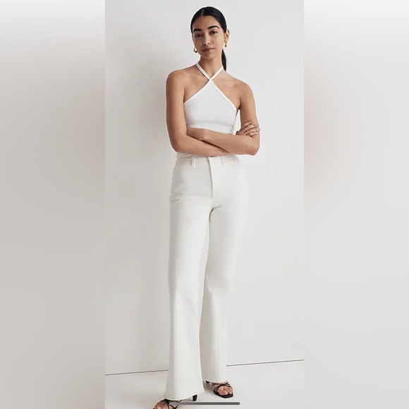 NWT Madewell size 32 The perfect vintage flare jean in white - Picture 1 of 12